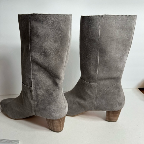 EUC. Lucky BRAND Women's Zaahira Mid Calf Boots. Size 11. Gray boots, no box - Picture 5 of 13